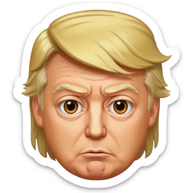donald trump as a raving lunatic sticker