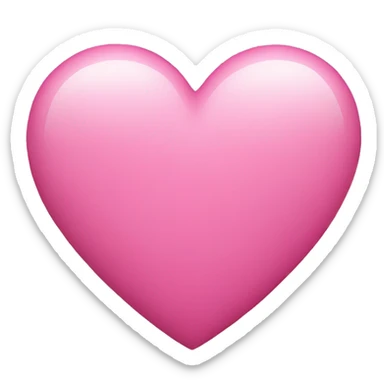 Pink heart sticker