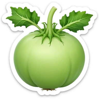 kohlrabi vegetable sticker