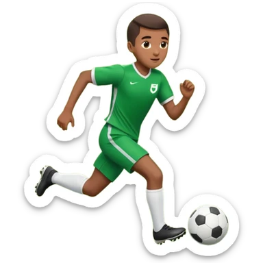 Lamine Yamal playing soccer sticker