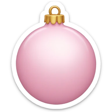 One light Pink ornament  sticker