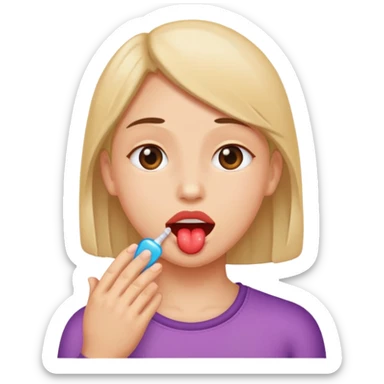 In love drooling sticker