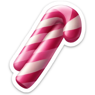 Pink candy cane  sticker