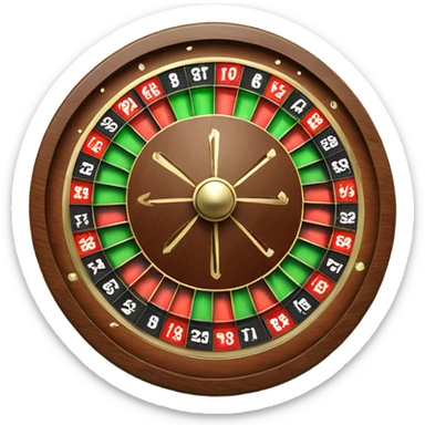 a roulette wheel sticker