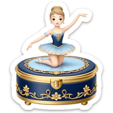 Ballerina Jewelry Music Box sticker