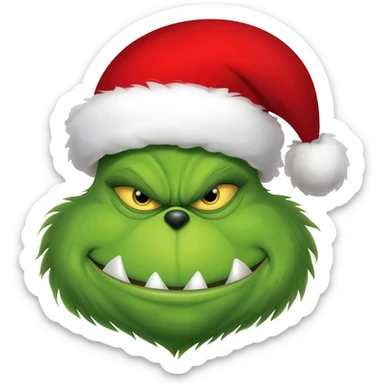 Grinch sticker
