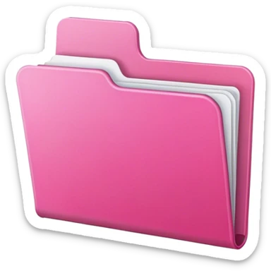 Carpeta rosa sticker