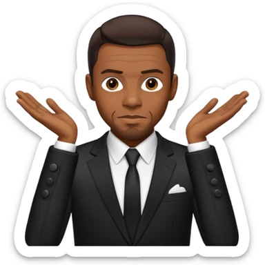 Keith Sweat (b.1961) with dark brown hair sticker