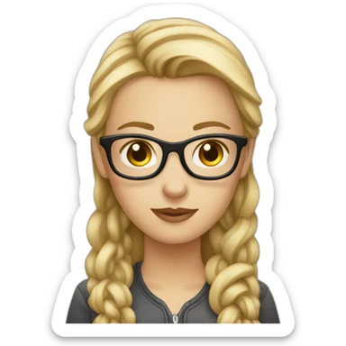 web developer tech white girl sticker