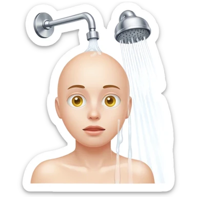 Egg in the shower sticker