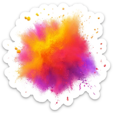 Holi stickers from picture sticker