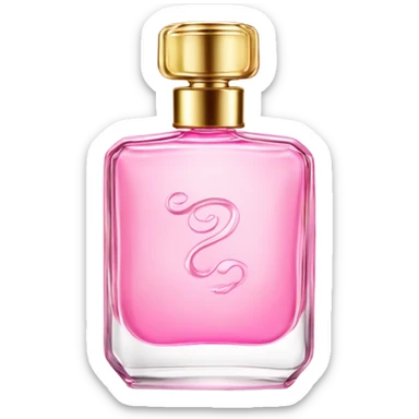 Perfume marly delina pink bottle sticker
