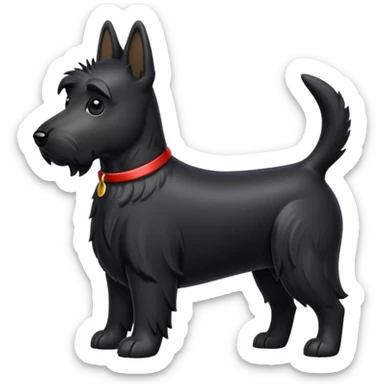 Scottie dog emoji sticker
