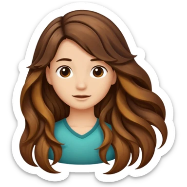 hair strand half of it is the strand and half is divided into the different layers of hair sticker