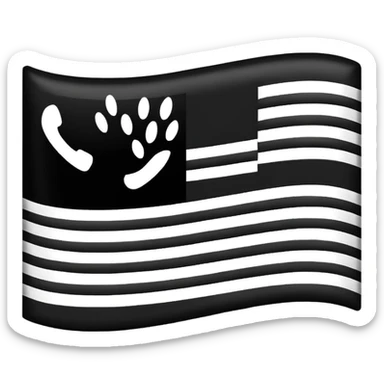 Bandeia rubro negra sticker