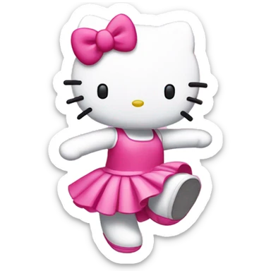 Hello kitty danse sticker