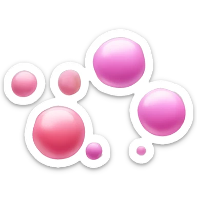 Bubble gum bubble sticker