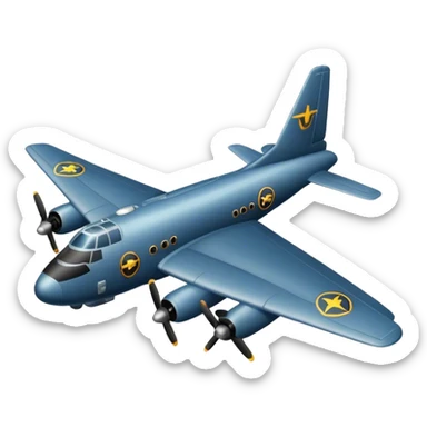 bomber plane sticker