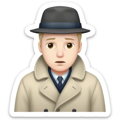 freezing man in bedroom sticker