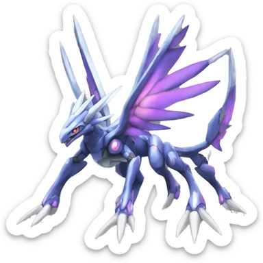  Cool Cute Edgy Shiny Godly Ethereal Digimon-Genesect-Dialga-Reptile full body sticker
