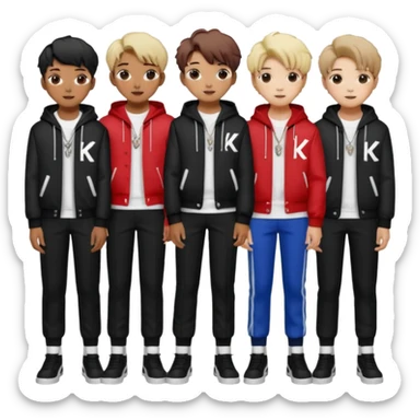 Stray kids K-pop group sticker