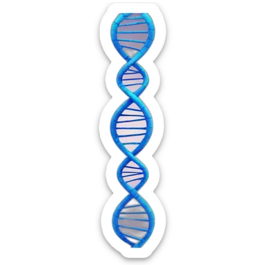 DNA helix sticker