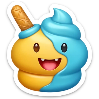  gomita en forma de gusano sticker