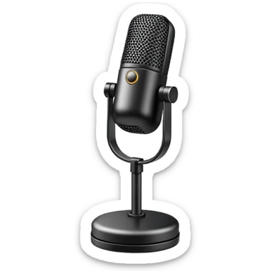 Podcast Microphone sticker