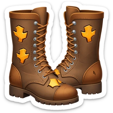 fractured boots sole sticker