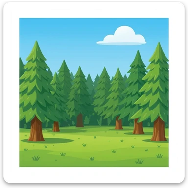 Forest sticker