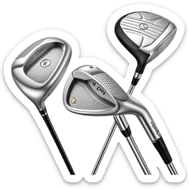 golf clubs sticker