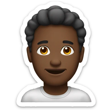 A Black male with breads sticker