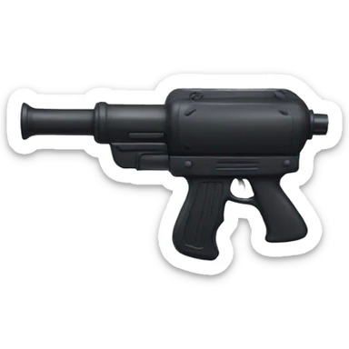 Black water gun sticker
