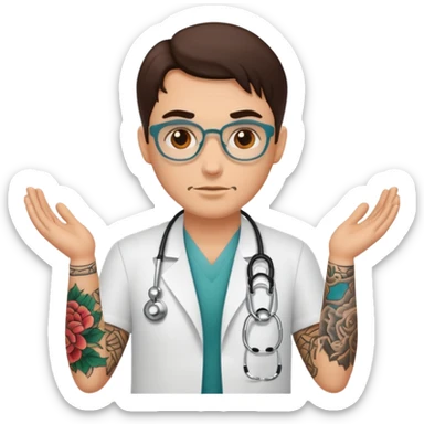 tattooed doctor sticker