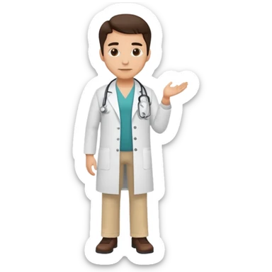 doctor cuerpo completo hasta los pies  sticker