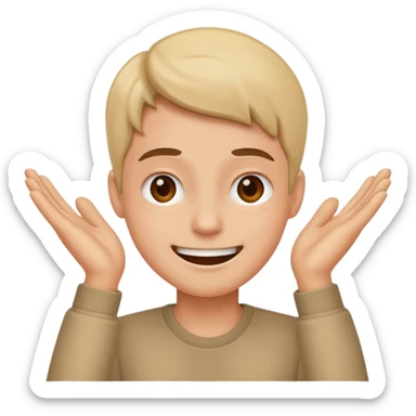 Stressed out while smiling  sticker