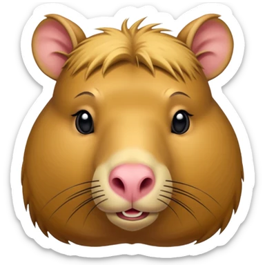 uma moeda de capybara muito fofinha sticker
