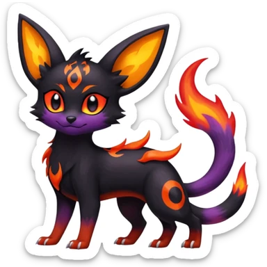 
Umbreon-Torracat-
Salandit-Fennekin-Fakémon-Digimon-fusion (full body) sticker