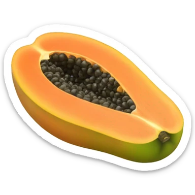 Papaya uncut sticker