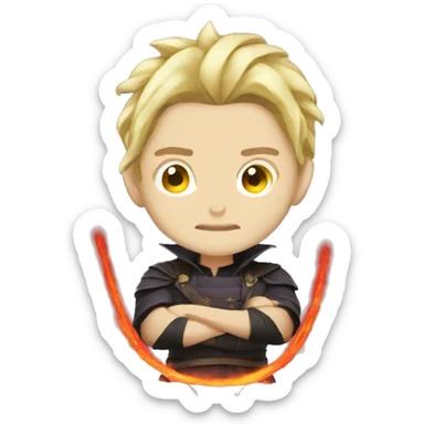 Demon slayer anime sticker