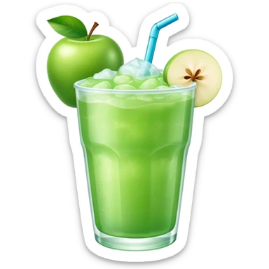 Green apple slush sticker