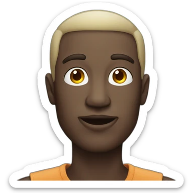 Mann im mond sticker