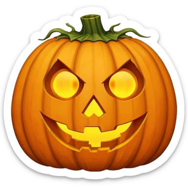 Rotten Halloween Pumpkin sticker