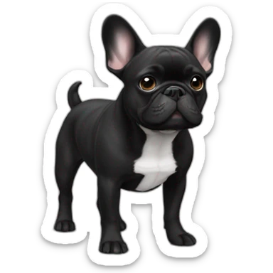 French-bulldog-black sticker