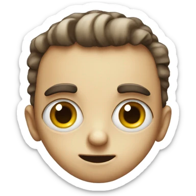 Big eyed weirdo sticker