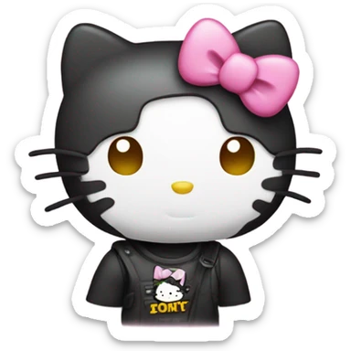 hello kitty wit sticker