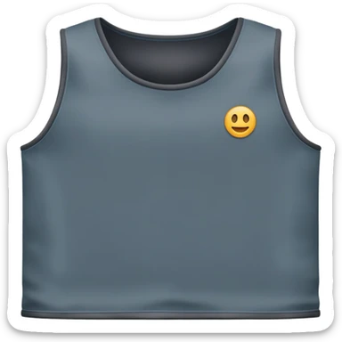 Tank Top in Slate Gray, width and height of tank top must be equal sticker
