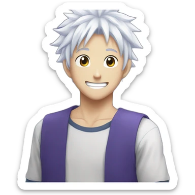 Killua zoldick rire sticker
