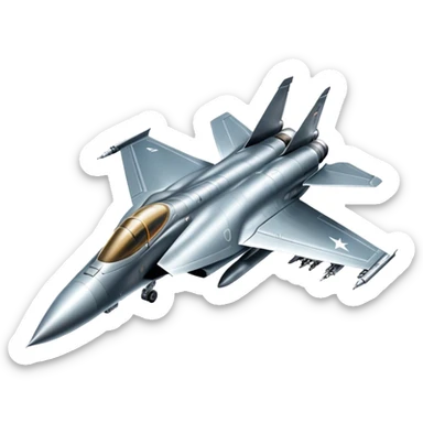 Avion de chasse a la verticale sticker