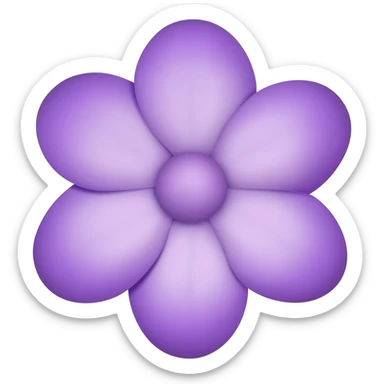 lavender color flower sticker